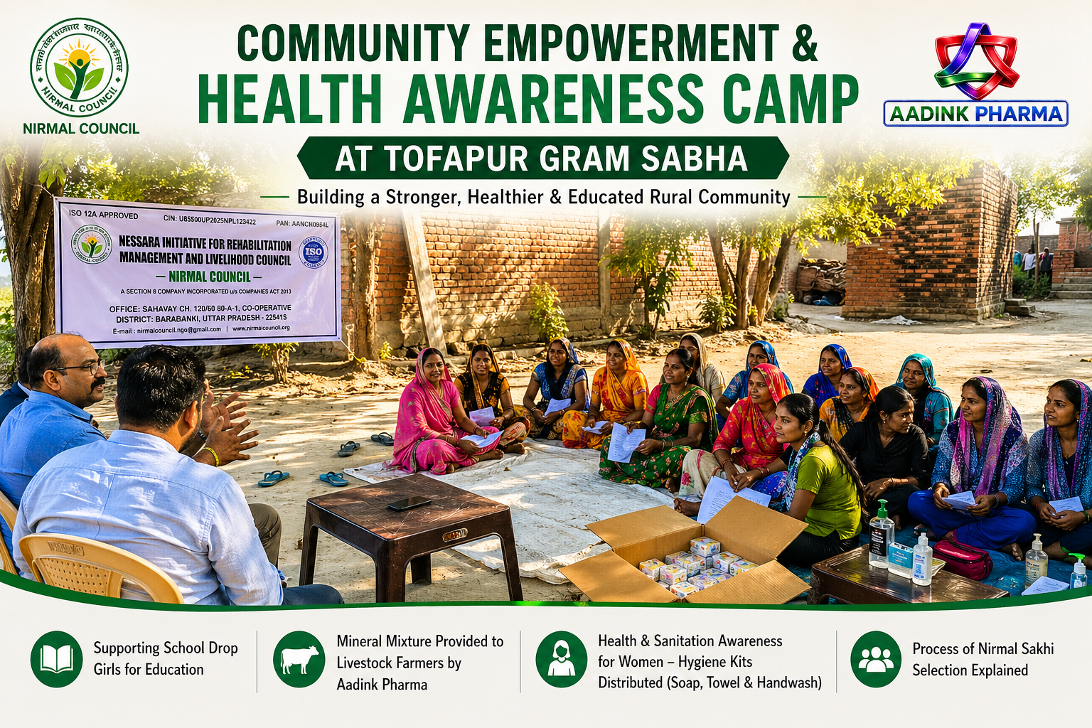 Community Empowerment & Health Awareness Camp at Tofapur Gram Sabha